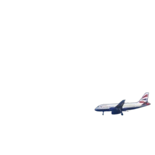 staff, car, british, airways, airplane, flies, against, clear transparent PNG cut-out
