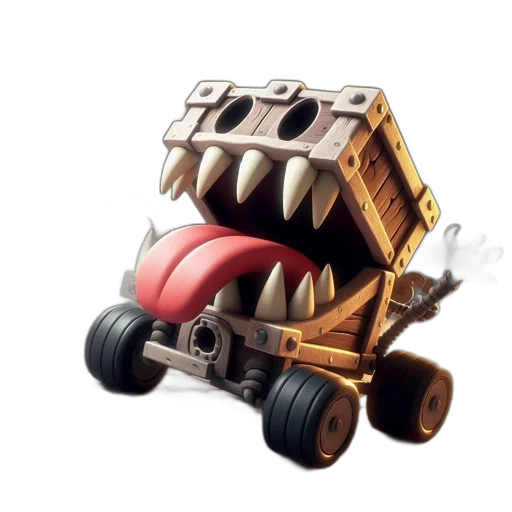 car, robot, weapon, creature, concept art, 3d render, fantasy art, pixel art transparent PNG cut-out