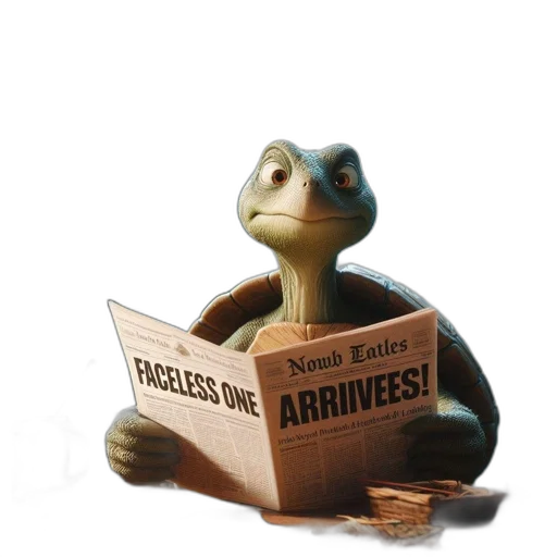 robot, animal, furniture, 3d render, concept art, turtle, sits, wooden transparent PNG cut-out