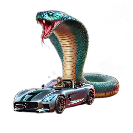 car, dragon, animal, creature, 3d render, concept art, photorealistic, fantasy art transparent PNG cut-out