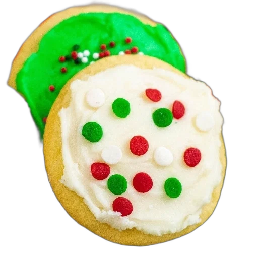 food, christmas, cookies, colorful, frosting, sprinkles, glass, plate transparent PNG cut-out