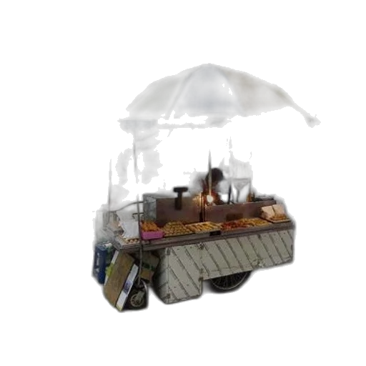 umbrella, car, furniture, robot, 3d render, concept art, photorealistic, pixel art transparent PNG cut-out