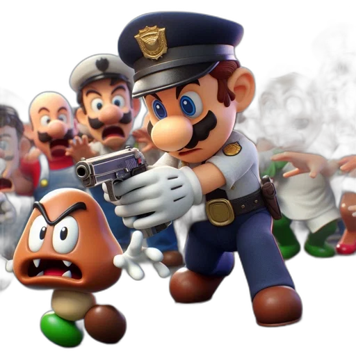 weapon, staff, concept art, 3d render, fire, mario, dressed, like transparent PNG cut-out