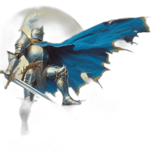 sword, weapon, dragon, mask, concept art, fantasy art, 3d render, watercolor transparent PNG cut-out