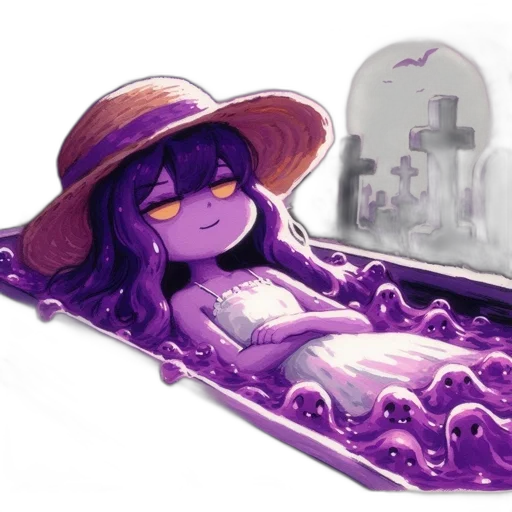 concept art, watercolor, pixel art, fantasy art, underwater, graveyard, night, young transparent PNG cut-out