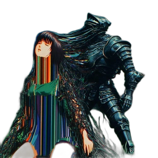 creature, robot, dragon, animal, vaporwave, cyberpunk, concept art, pixel art transparent PNG cut-out