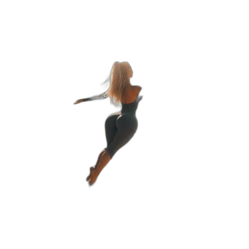 hair, dress, staff, creature, 3d render, concept art, pixel art, underwater transparent PNG cut-out