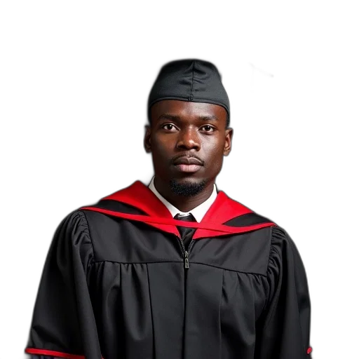 staff, hat, jacket, face, man, wearing, black, graduation transparent PNG cut-out