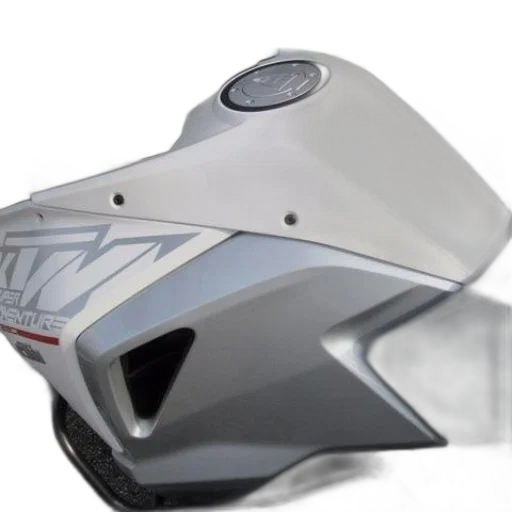 robot, mask, weapon, close-up, white, motorcycle, sleek, design transparent PNG cut-out