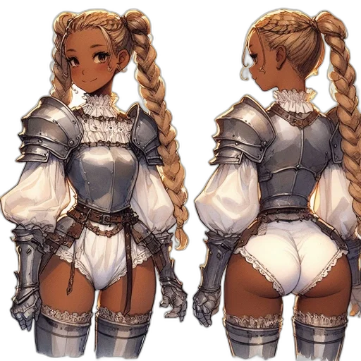 dress, sword, weapon, concept art, fantasy art, pixel art, anime, monochrome transparent PNG cut-out