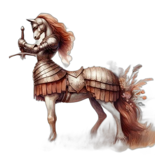 dragon, creature, fantasy art, concept art, watercolor, 3d render, earth tones, armored transparent PNG cut-out