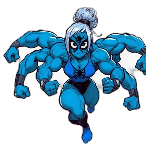 robot, creature, animal, jewelry, concept art, comic book art, cartoon, blue transparent PNG cut-out