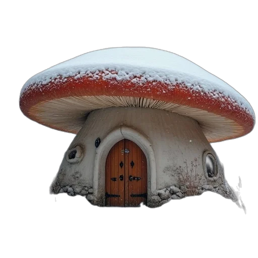 hat, building, umbrella, creature, 3d render, concept art, photorealistic, fantasy art transparent PNG cut-out