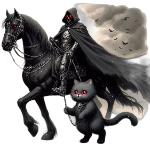 concept art, fantasy art, pixel art, comic book art, dark, monochrome, figure, cloak transparent PNG cut-out