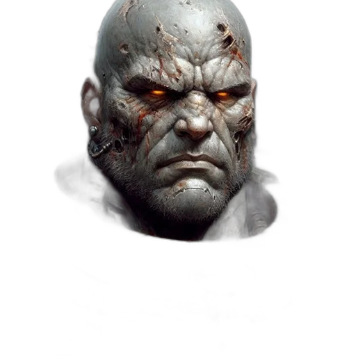 mask, face, creature, crown, concept art, photorealistic, 3d render, comic book art transparent PNG cut-out
