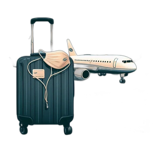 furniture, 3d render, concept art, part, suitcase, adorned, face, mask transparent PNG cut-out