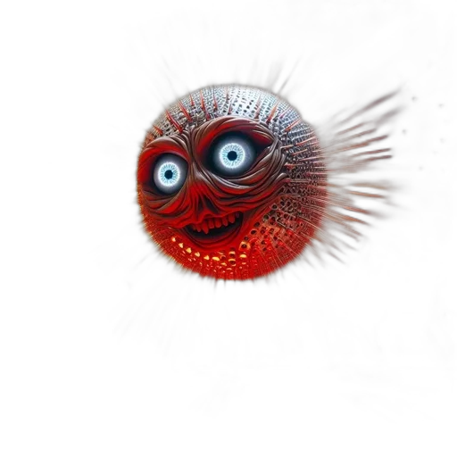 creature, animal, hair, face, photorealistic, 3d render, concept art, watercolor transparent PNG cut-out