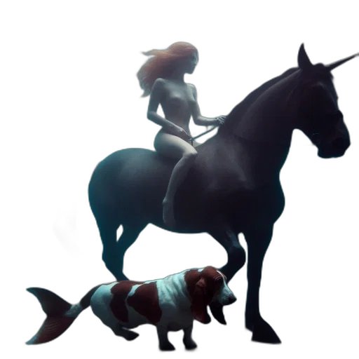 staff, animal, concept art, pixel art, fantasy art, 3d render, underwater, enigmatic transparent PNG cut-out