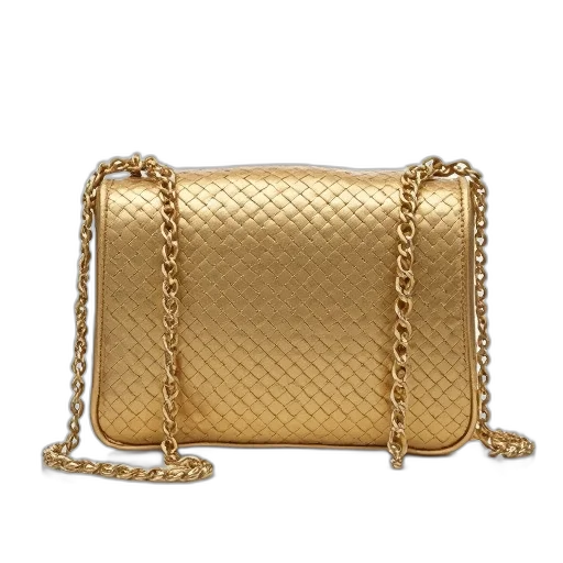 jewelry, golden, gold-colored, handbag, woven, design, chain, strap transparent PNG cut-out