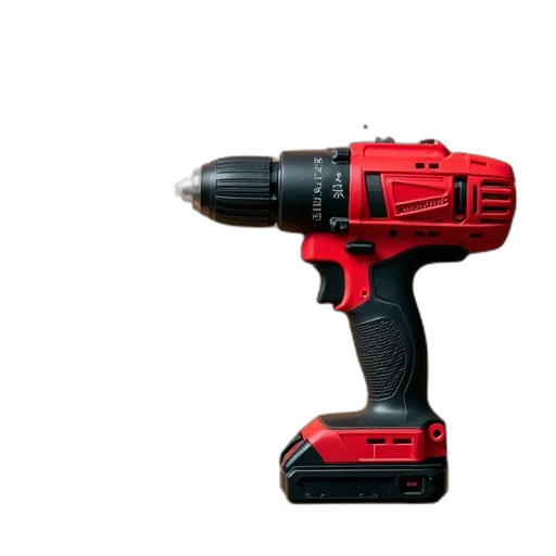 weapon, staff, robot, 3d render, red, black, power, drill transparent PNG cut-out