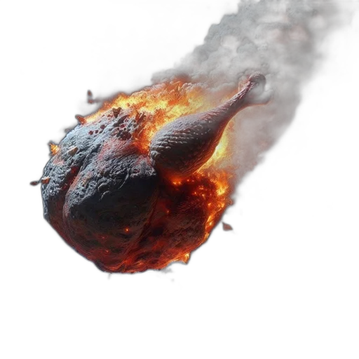 dragon, jacket, hat, weapon, photorealistic, 3d render, concept art, fire transparent PNG cut-out
