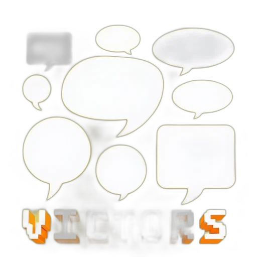 furniture, jewelry, concept art, 3d render, collection, speech, bubbles, various transparent PNG cut-out