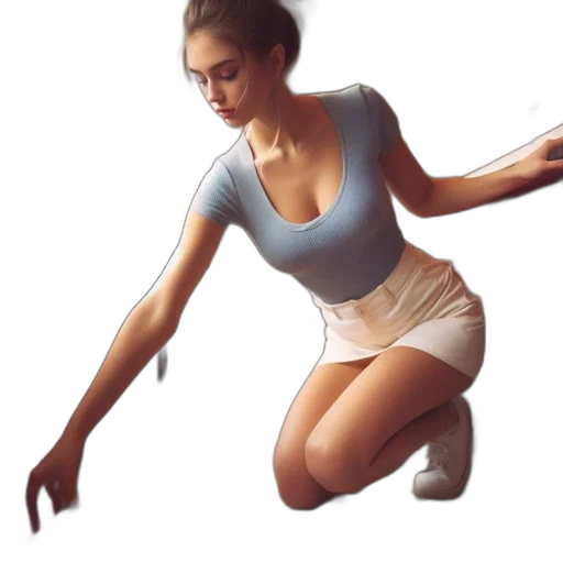 dress, concept art, 3d render, photorealistic, pixel art, inside, diner, young transparent PNG cut-out