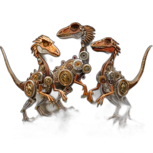 jewelry, dragon, robot, concept art, 3d render, fantasy art, photorealistic, three transparent PNG cut-out