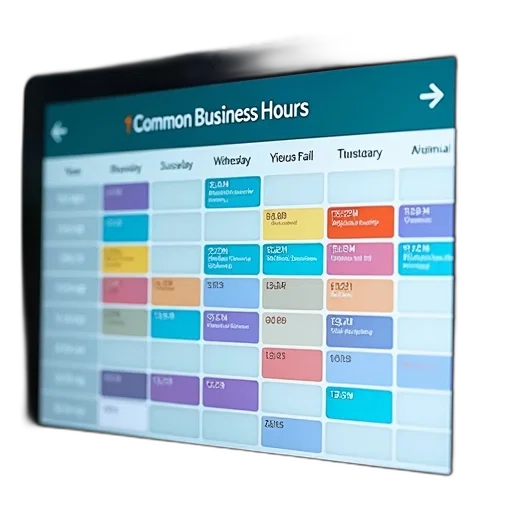 digital, calendar, display, showing, week, schedule, days, listed transparent PNG cut-out
