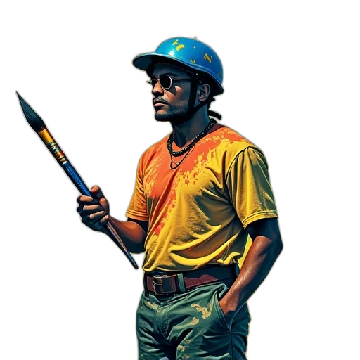 staff, hat, weapon, sword, pixel art, concept art, comic book art, cartoon transparent PNG cut-out