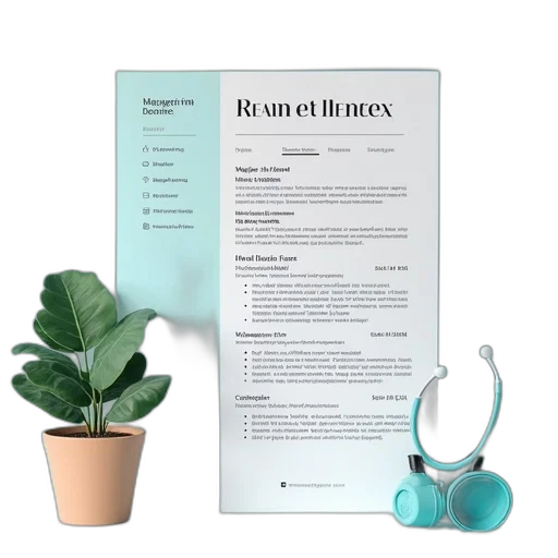 health, center, manager, resume transparent PNG cut-out