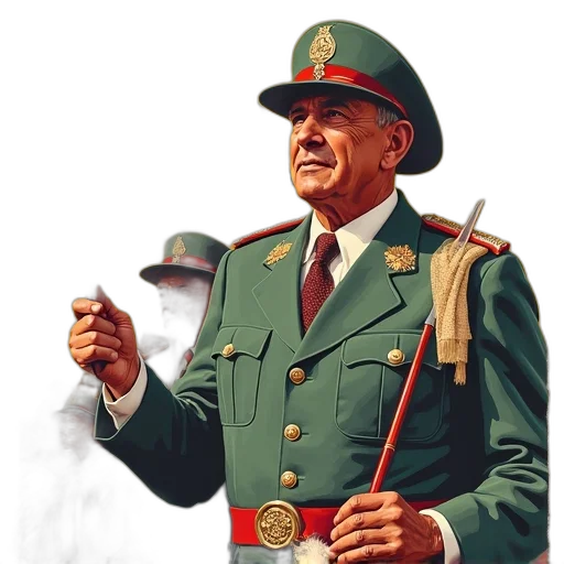 staff, jacket, weapon, face, concept art, photorealistic, 3d render, comic book art transparent PNG cut-out