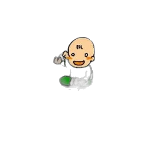 pixel art, cartoon, baby, saying transparent PNG cut-out