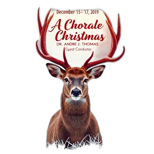photorealistic, festive, poster, christmas, concert, featuring, large, stylized transparent PNG cut-out