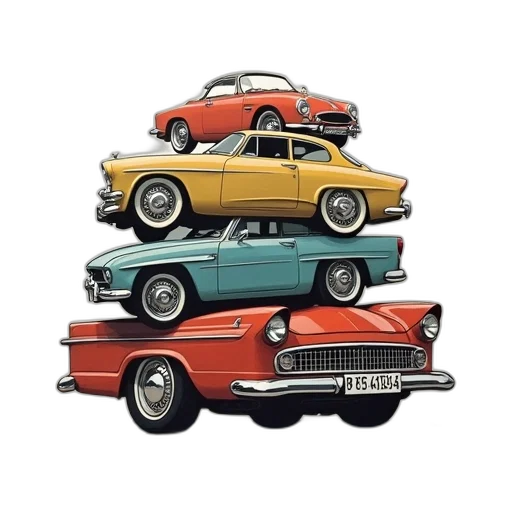 car, 3d render, concept art, photorealistic transparent PNG cut-out