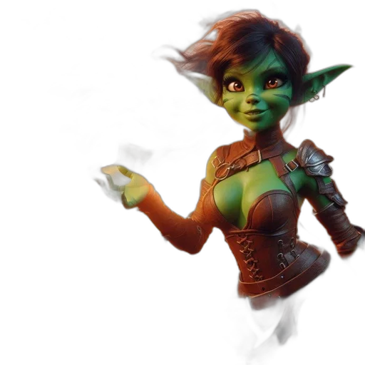 staff, fantasy art, concept art, 3d render, pixel art, green, magical, creature transparent PNG cut-out