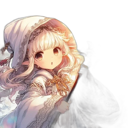 sword, dress, hat, staff, fantasy art, anime, concept art, pixel art transparent PNG cut-out