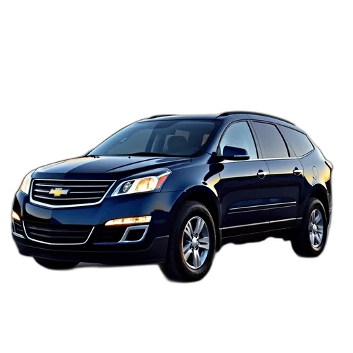 car, midnight, blue, 2017, chevrolet, traverse, sport transparent PNG cut-out