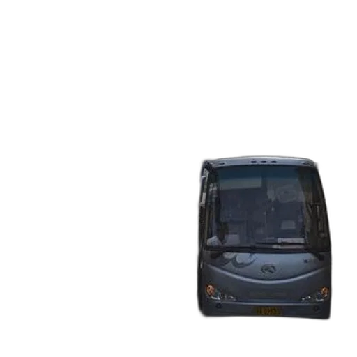 car, 3d render, photorealistic, concept art, silver, bus, parked, city transparent PNG cut-out
