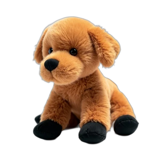 animal, staff, creature, 3d render, photorealistic, plush, toy, brown transparent PNG cut-out