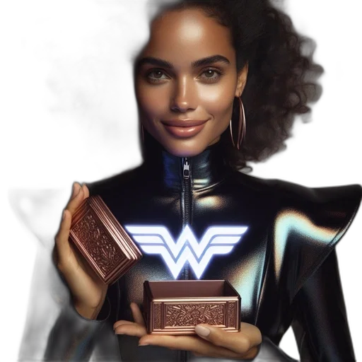 jewelry, comic book art, concept art, fantasy art, photorealistic, confident, woman, wears transparent PNG cut-out