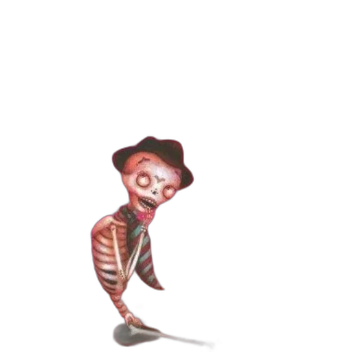 creature, staff, robot, hat, concept art, 3d render, watercolor, cartoon transparent PNG cut-out