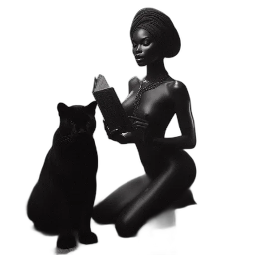 animal, dress, jewelry, concept art, fantasy art, photorealistic, 3d render, elegant transparent PNG cut-out