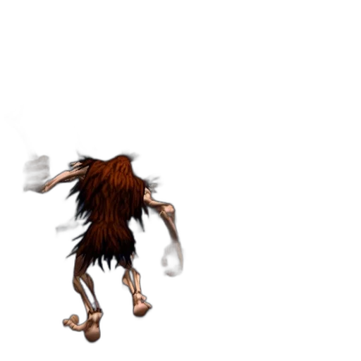 creature, hair, dragon, animal, concept art, 3d render, pixel art, fantasy art transparent PNG cut-out