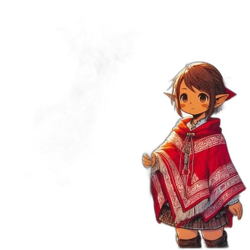 dress, jacket, staff, weapon, pixel art, concept art, fantasy art, watercolor transparent PNG cut-out