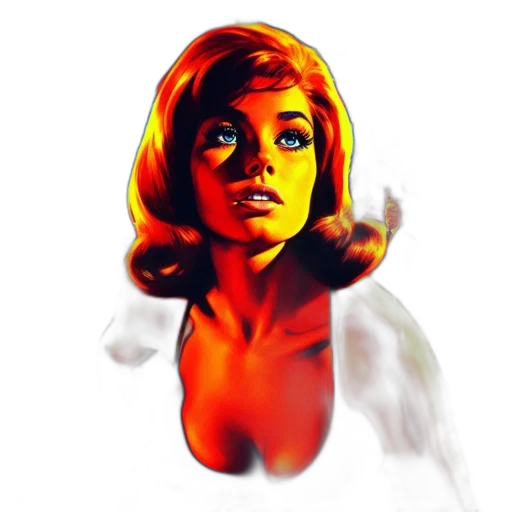 face, mask, dress, comic book art, concept art, photorealistic, fantasy art, fire transparent PNG cut-out