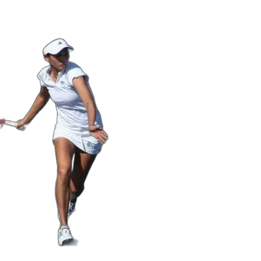 staff, 3d render, photorealistic, woman, white, tennis, outfit, shown transparent PNG cut-out