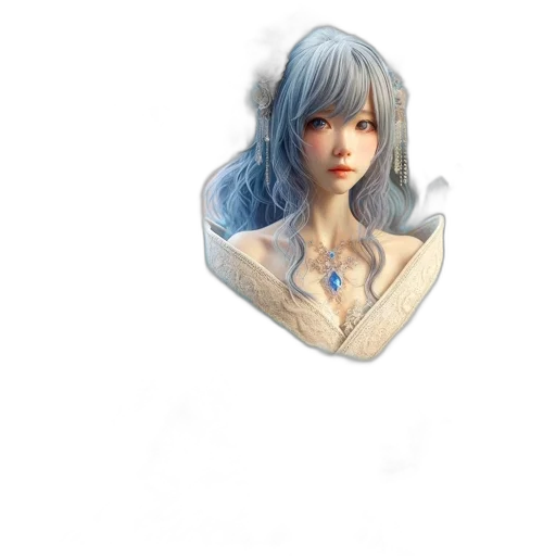 jewelry, face, mask, staff, fantasy art, 3d render, photorealistic, concept art transparent PNG cut-out