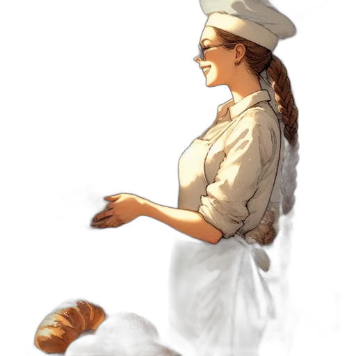 staff, food, hat, dress, oil painting, photorealistic, concept art, watercolor transparent PNG cut-out