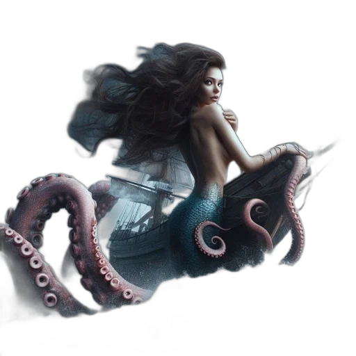creature, dragon, hair, animal, fantasy art, concept art, photorealistic, 3d render transparent PNG cut-out